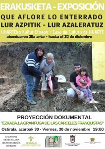 Exposición “Lur azpitik lur azaleratuz, Que aflore lo enterrado” @ Casa de Cultura de Huarte
