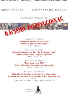 Semana contra el racismo-Arrazakeriaren kontako astea